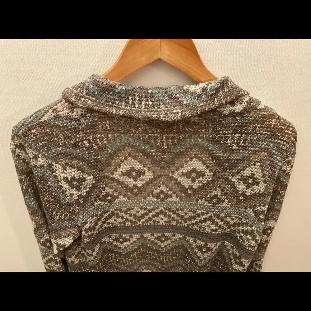 🌺Eyeshadow open front multicolor cardigan🎀 Size :Large